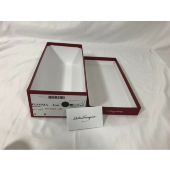 Salvatore Ferragamo Empty Shoes Gift Box Red 5.6" x 12.5" x 3.5" - Picture 3 of 12